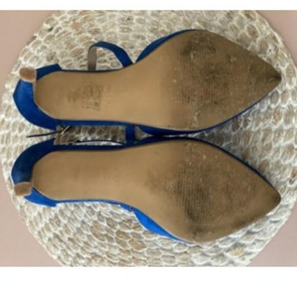 ROYAL BLUE SUEDE STILETTOS - Picture 5 of 5